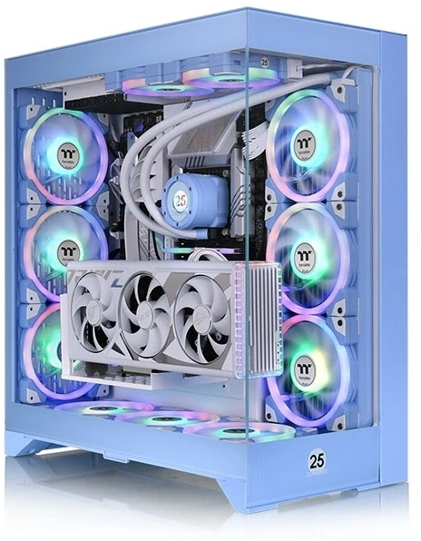Компьютерный корпус Thermaltake CTE E660MX Hydrangea голубой без БП E-ATX