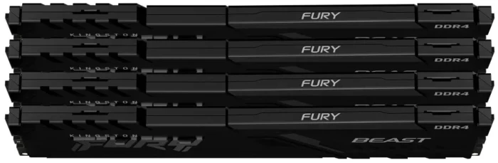 Оперативная память DDR4 Kingston Fury Beast Black 4x4 ГБ 2666MHz (KF426C16BBK4/16)