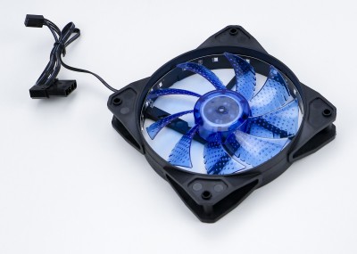 Вентилятор для корпуса Digma (DFAN-LED-BLUE) 120мм черный/синий