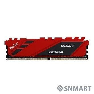 Память DDR4 16Gb 3200MHz Netac NTSDD4P32SP-16R Shadow RTL PC4-25600 CL16 DIMM 288-pin 1.35В