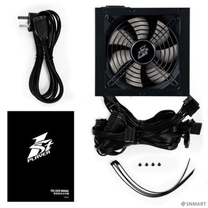 1STPLAYER Блок питания DK PREMIUM 500W / ATX 2.4, APFC, 80 PLUS BRONZE, 120mm fan / PS-500AX