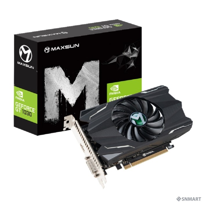 Видеокарта MAXSUN MS-GT1030 Transformer 4G GDDR4, 128bit, 1137/2100MHz, HDMI/DVI 1 FAN (MS-GT1030 TF 4GD4) RTL
