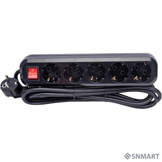 5bites SP5B-330 Сетевой фильтр 5S / 3*1.5MM2 / 16A / ABS / 3M / BLACK