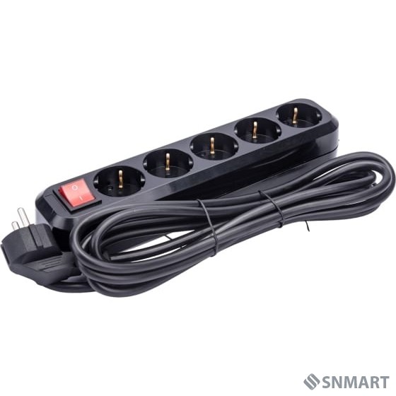 5bites SP5B-330 Сетевой фильтр 5S / 3*1.5MM2 / 16A / ABS / 3M / BLACK