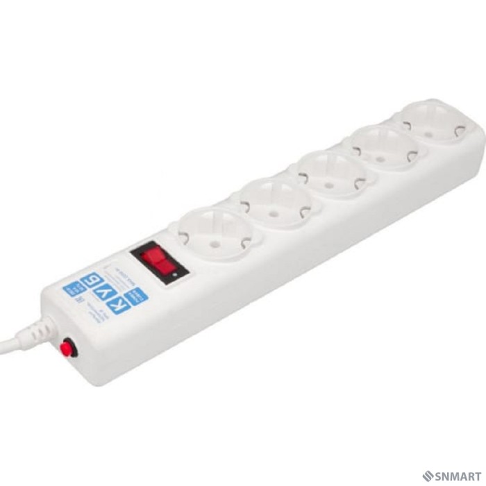 PowerCube Сетевой фильтр 1.9м 5 розеток (SPG-B-6-WHITE), белый
