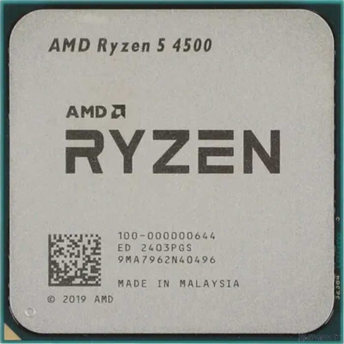 CPU AMD Ryzen 5 4500 OEM (100-000000644) [3,60GHz, Turbo 4,10GHz, Without Graphics, L3 8Mb, TDP 65W, AM4]