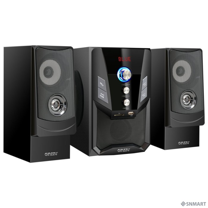 Ginzzu GM-415, Акустическая система 2.1, 50W/BT/USB/SD/FM/ДУ
