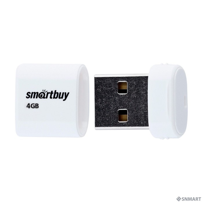 Smartbuy USB Drive 4GB LARA White (SB4GBLara-W)