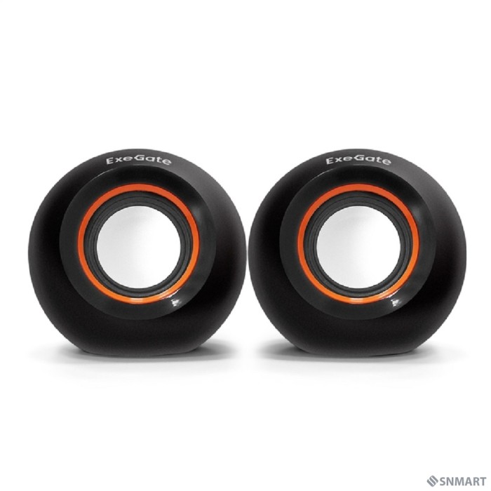 Exegate EX287053RUS Акустическая система 2.0 ExeGate Disco 180 (питание USB, 2х3Вт (6Вт RMS), 100-20000Гц, черный)