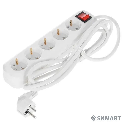 5bites SP5W-330 Сетевой фильтр 5S / 3*1.5MM2 / 16A / ABS / 3M / WHITE