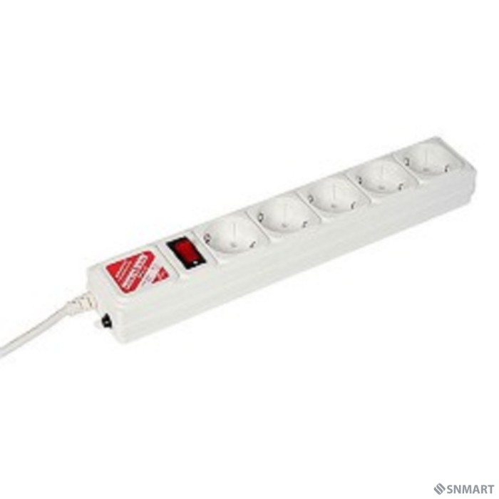 PowerCube Сетевой фильтр 5.0м 5 розеток (SPG-B-15-WHITE), белый