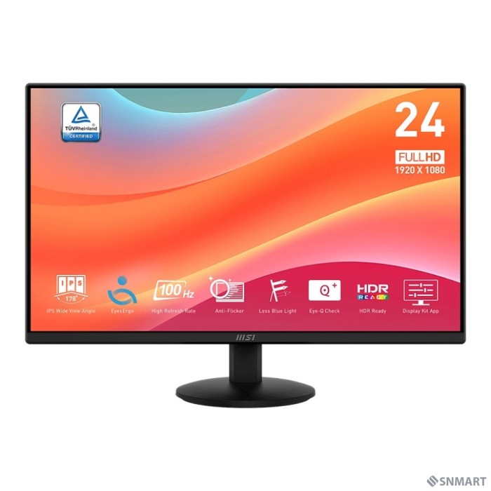 MSI PRO 23.8" MP242L[IPS 1920x1080 100Hz 4ms 250cd HDMI DisplayPort Tilt External] [9S6-3PD5CT-008]