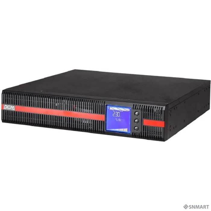 PowerCom Macan MRT-1500SE ИБП [Online, 1500VA / 1500W, Rack/Tower, IEC, LCD, Serial+USB, SNMPslot, подкл. доп. батарей] (1168817)