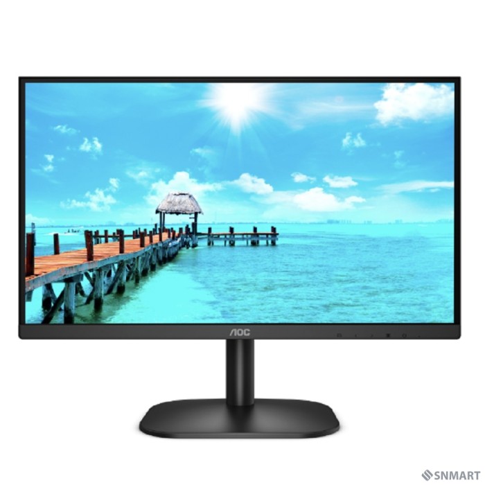 LCD AOC 23.8" 24B2XH черный [IPS 1920x1080 75Hz 8ms 178/178 250cd 20M:1 D-Sub HDMI1.4]