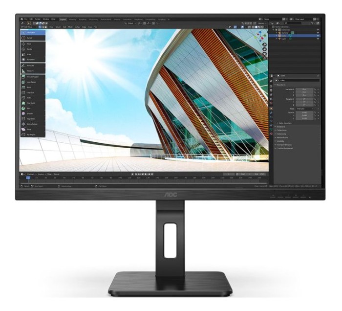 Монитор AOC 27" Professional 27P2Q IPS FHD 75Гц черный (27P2Q)