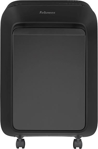 Шредер Fellowes PowerShred LX211 черный (секр.P-5) перекрестный 15лист. 23лтр. скрепки скобы пл.карты