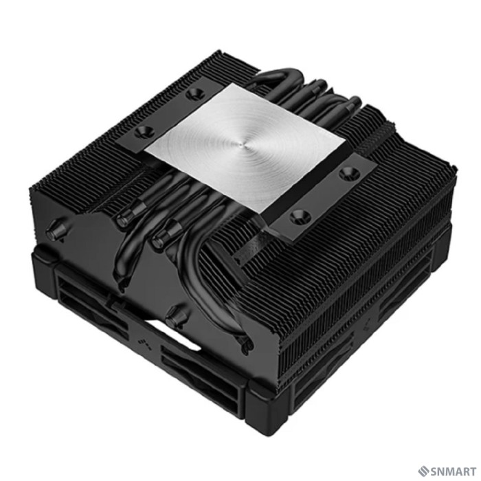 Cooler Deepcool AN400 BLACK  LGA1700/1200/115X/AM5/AM4 низкопрофильный 52,5 mm TDP 150W, PWM,  Fan 120mm