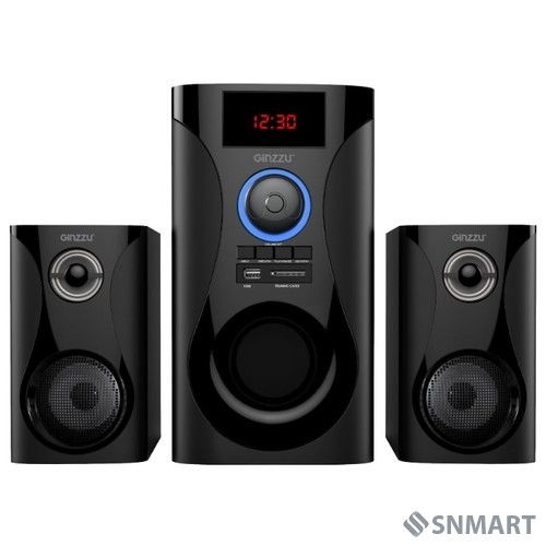 Ginzzu GM-425, Акустическая система 2.1, 60W/BT/USB/SD/FM/ДУ