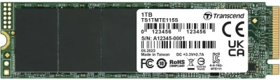 Накопитель SSD Transcend 1 ТБ 115S M.2 PCIe 3.0 x4 (TS1TMTE115S)