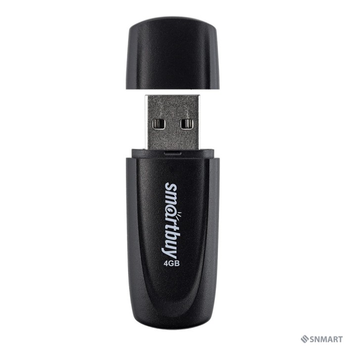 Smartbuy USB Drive 4GB Scout Black (SB004GB2SCK)