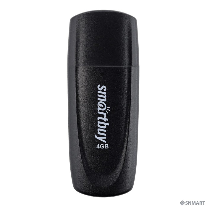 Smartbuy USB Drive 4GB Scout Black (SB004GB2SCK)