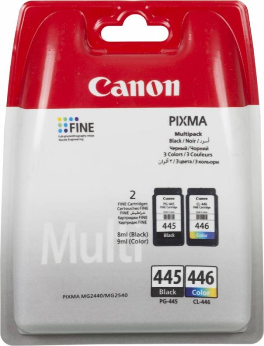 Картридж струйный Canon PG-445/CL-446 8283B004/008 многоцветный/черный набор для Canon MG2440/MG2540