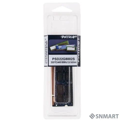 Patriot DDR2 SODIMM 2GB PSD22G8002S PC2-6400, 800MHz