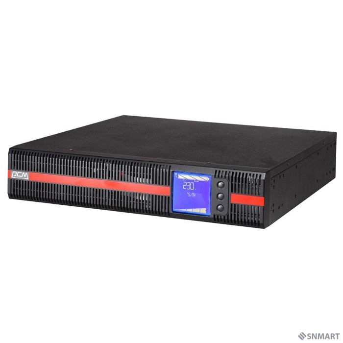 PowerCom Macan MRT-3000SE ИБП [Online, 3000VA / 3000W, Rack/Tower, IEC, LCD, Serial+USB, SNMPslot, подкл. доп. батарей] (1076119)