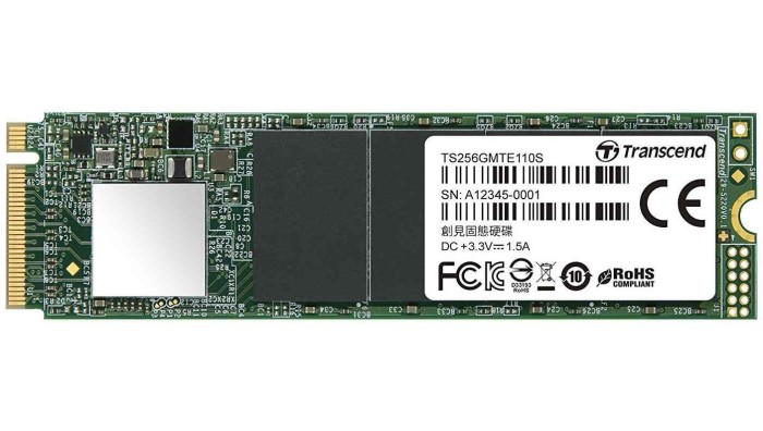 Накопитель SSD Transcend 1 ТБ M.2 PCIe 3.0 x4 (TS1TMTE110S)