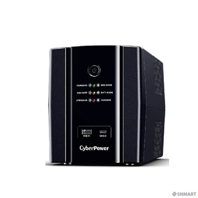 CyberPower UT1500EG ИБП [Line-Interactive, Tower, 1500VA/900W USB/RJ11/45/USB charger A/C (4 EURO), 12В/7 Ач х 2]