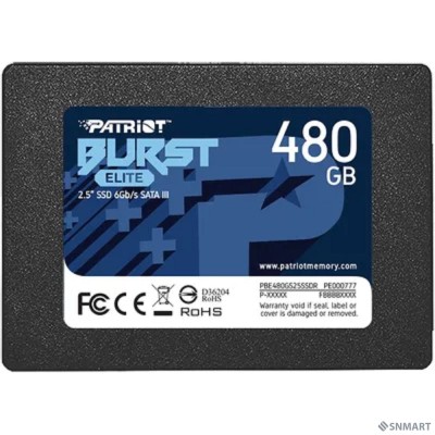 Patriot SSD 480Gb Burst Elite PBE480GS25SSDR [SATA 3.0]