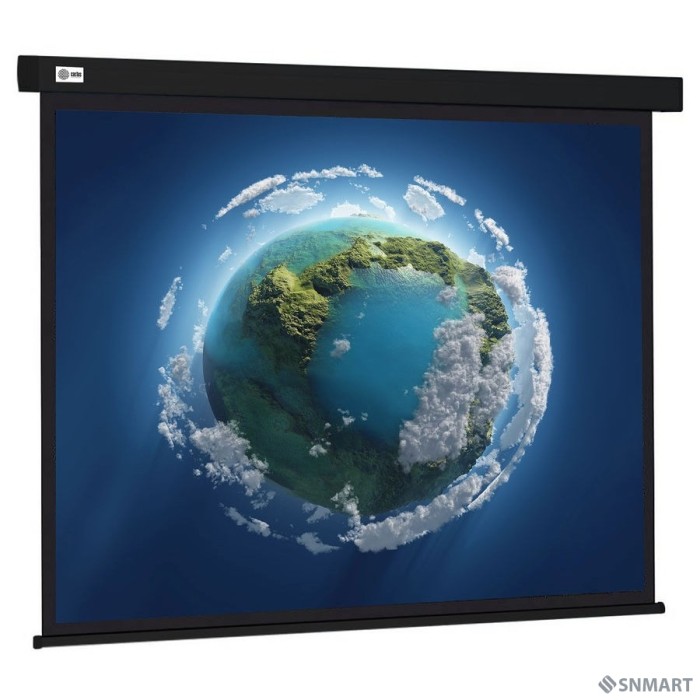 Экран Cactus 127x127см Wallscreen CS-PSW-127X127-BK 1:1 настенно-потолочный рулонный черный