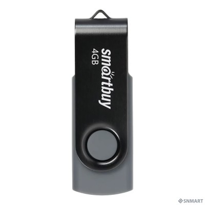 Smartbuy USB Drive 4GB Twist Black (SB004GB2TWK)