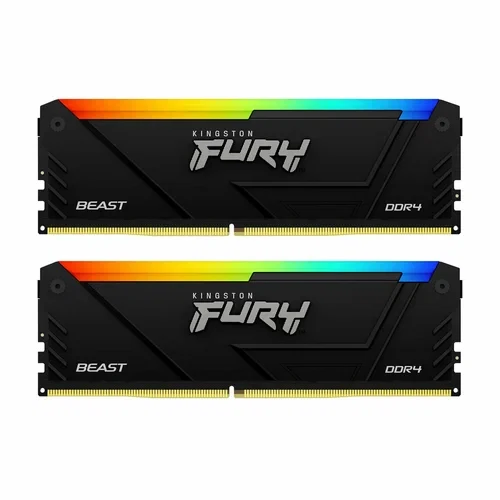 Оперативная память DDR4 Kingston Fury Beast RGB 2x16 ГБ 3600MHz (KF436C18BB2AK2/32)