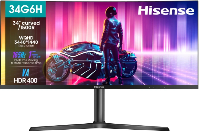 Монитор Hisense 34" 34G6H VA WQ 165Гц черный (34G6H)