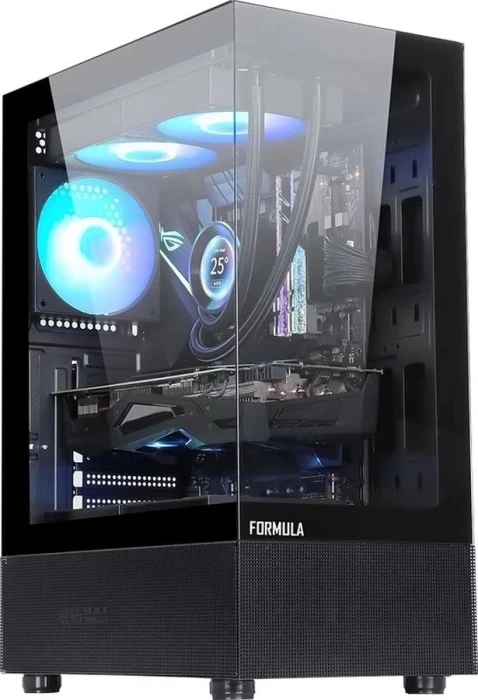 Компьютерный корпус Formula Crystal Z1 PLUS черный без БП ATX