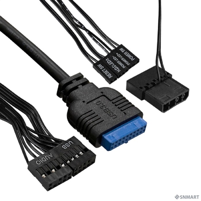 Exegate EX292981RUS Корпус Minitower ExeGate mEVO-7807 (mATX, без БП, 1*USB+1*USB3.0, черный 1x12 см с RGB подсветкой)