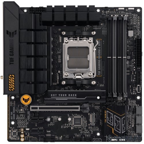 ASUS TUF GAMING B650M-E WIFI (Socket AM5, mATX, 4xDDR5(128GB), 4xDDR5(192GB), DP/HDMI, 2xPCIe 4.0x16/1xPCIe 4.0, 1xLAN (2.5GbE), Wi-Fi 6i, BT5.2, 4xSATA 6Gb/s, 3xM.2, 1xType-C, 4xUSB 3.2, 3xUSB 2.0)