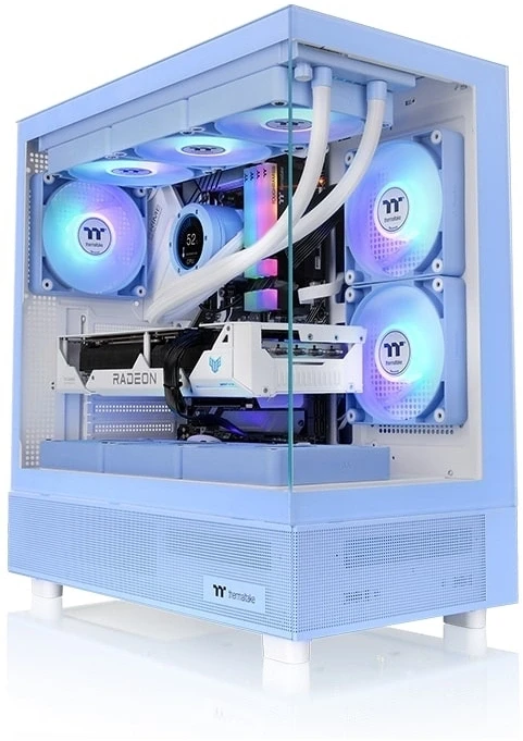 Компьютерный корпус Thermaltake View 270 TG ARGB Hydrangea синий без БП ATX