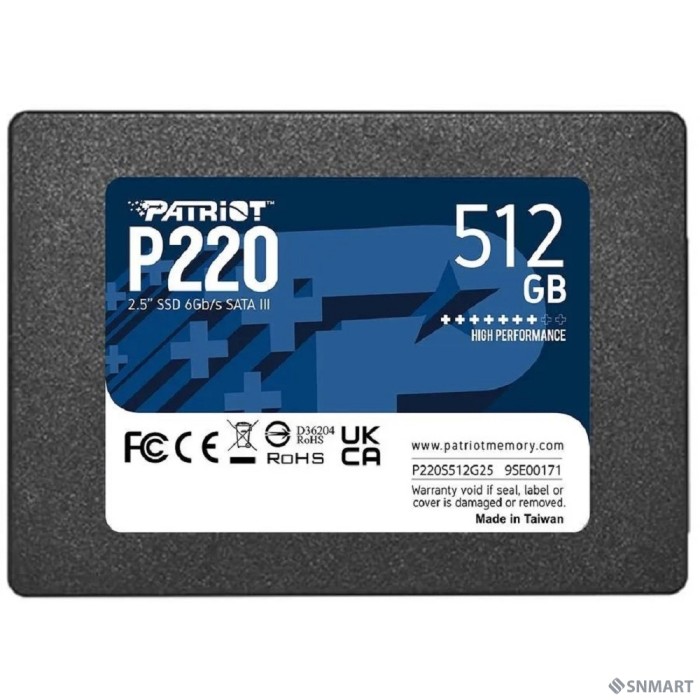 Patriot SSD 512Gb P220 P220S512G25 [SATA 3.0]