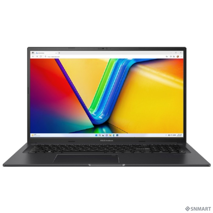 ASUS VivoBook 17X  M3704Y-AU223 [90NB1192-M009Y0] Black 17.3" [FHD Ryzen 5 7430U/16GB/SSD512GB/AMD Radeon/FingerPrint/Backlit/DOS]