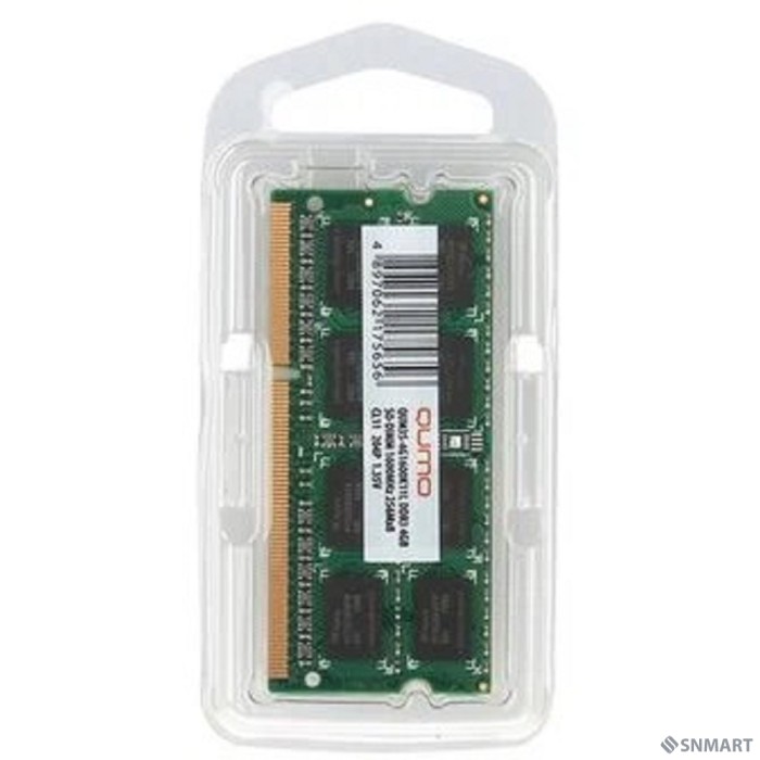 QUMO DDR3 SODIMM 8GB QUM3S-8G1600C11(R) PC3-12800, 1600MHz OEM/RTL