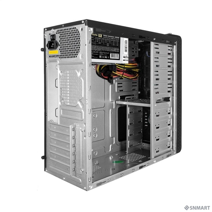 Exegate EX269438RUS Корпус Miditower UN-604 Black, ATX, <UN500, 120mm> 2*USB+2*USB3.0, Audio