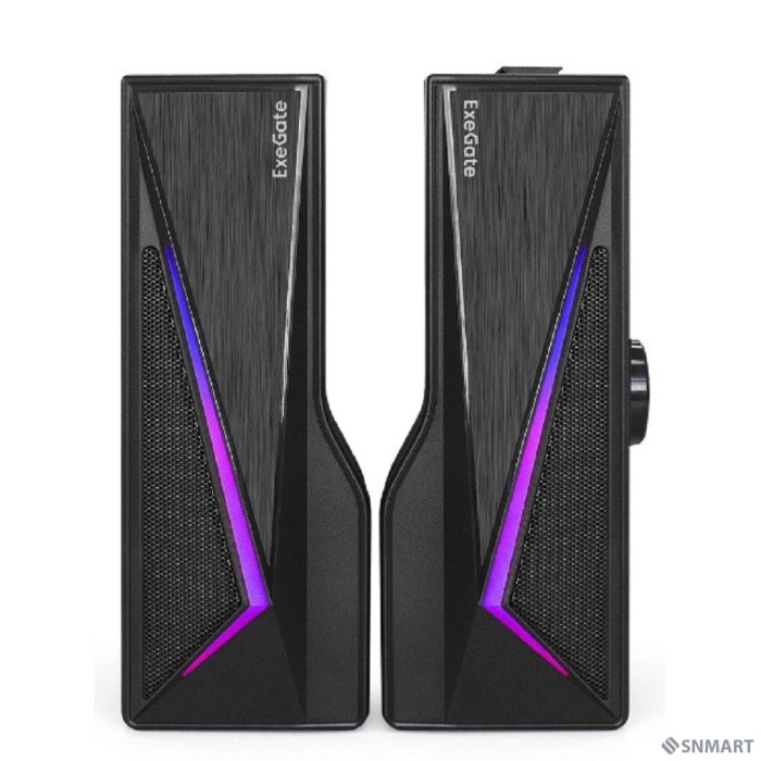 ExeGate Allegro 170 (питание USB, Bluetooth, 2х3Вт (6Вт RMS), 60-20000Гц, цвет черный, RGB подсветка, с возможностью трансформации в саундбар, Color Box)