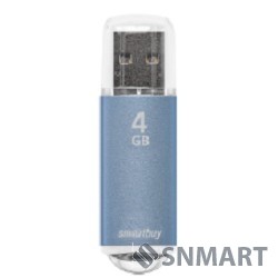 Smartbuy USB Drive 4GB V-Cut Blue (SB4GBVC-B)