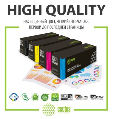Картридж лазерный Cactus CS-CF360X CF360X черный (12500стр.) для HP CLJ M552dn/M553dn/M553N/M553x