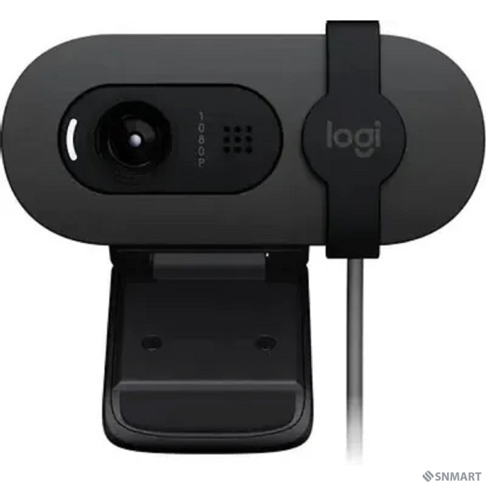 Камера Web Logitech HD Webcam Brio 90 графитовый 2Mpix (1920x1080) USB Type-C с микрофоном (960-001581)
