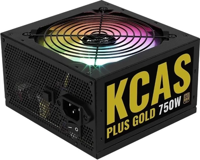 Блок питания для компьютера Aerocool KCAS PLUS GOLD 750W RGB Gold 750w 120мм