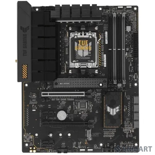 ASUS TUF GAMING A620-PRO WIFI (Socket AM5, ATX, 4xDDR5(192GB), DP/HDMI 2.0, 1xPCIe 4.0x16/1xPCIe 3.0x16/2xPCIe 3.0, 1xLAN (2.5GbE), Wi-Fi, BT, 4xSATA 6Gb/s, 2xM.2, 2xUSB 3.2, 3xUSB 2.0)