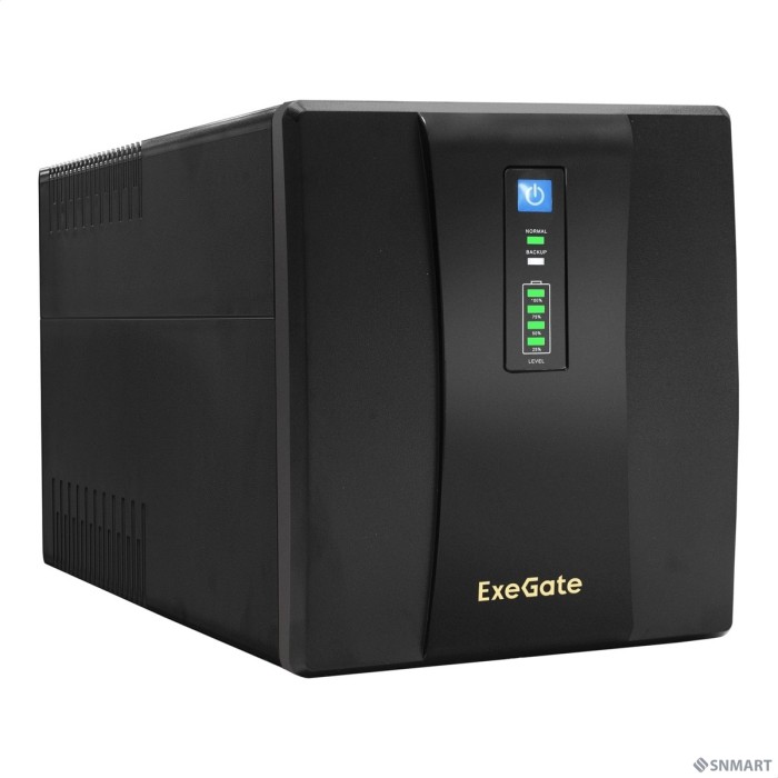Exegate (EP212521RUS/EP223437RUS) Power  ИБП  Back UNB-1500  <1500VA, Black, 2 евророзетки+2 розетки IEC320>